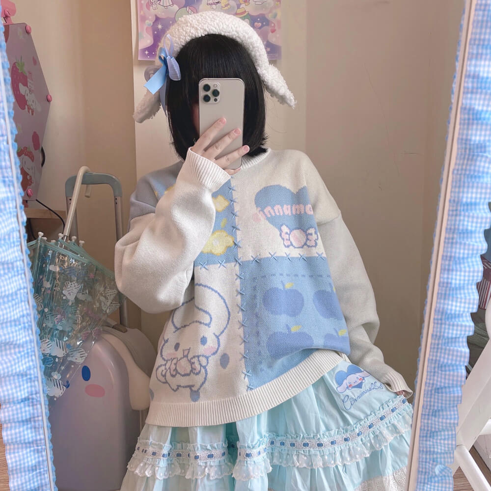kawaii-outfit-styled-by-cinnamoroll-knitted-sweater