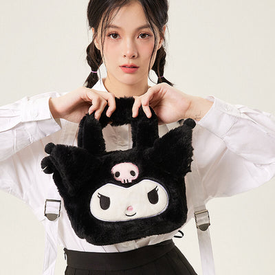 My Melody/Hello Kitty/Kuromi Fluffy Tote Bag with Strap