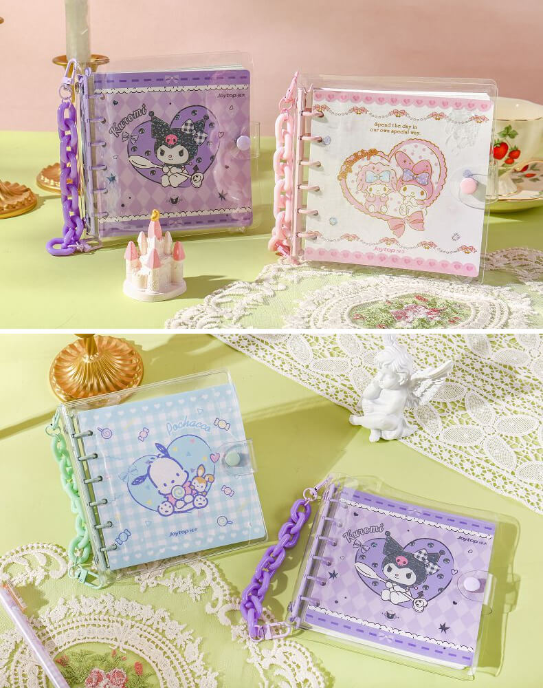 kuromi-my-melody-pochacco-characters-binder-loose-leaf-journals-product-display