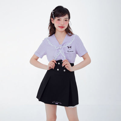 kuromi-outfit-styled-with-lace-trim-sailor-collar-short-sleeve-double-breasted-purple-blouse-and-black-high-waisted-skirt