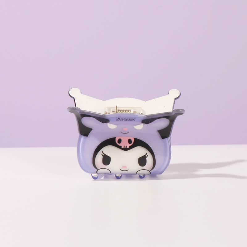 kuromi-sanrio-otomodachi-kigurumi-acrylic-glittery-hair-claw-clip