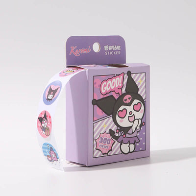 kuromi-sticker-box-roll-300-pieces