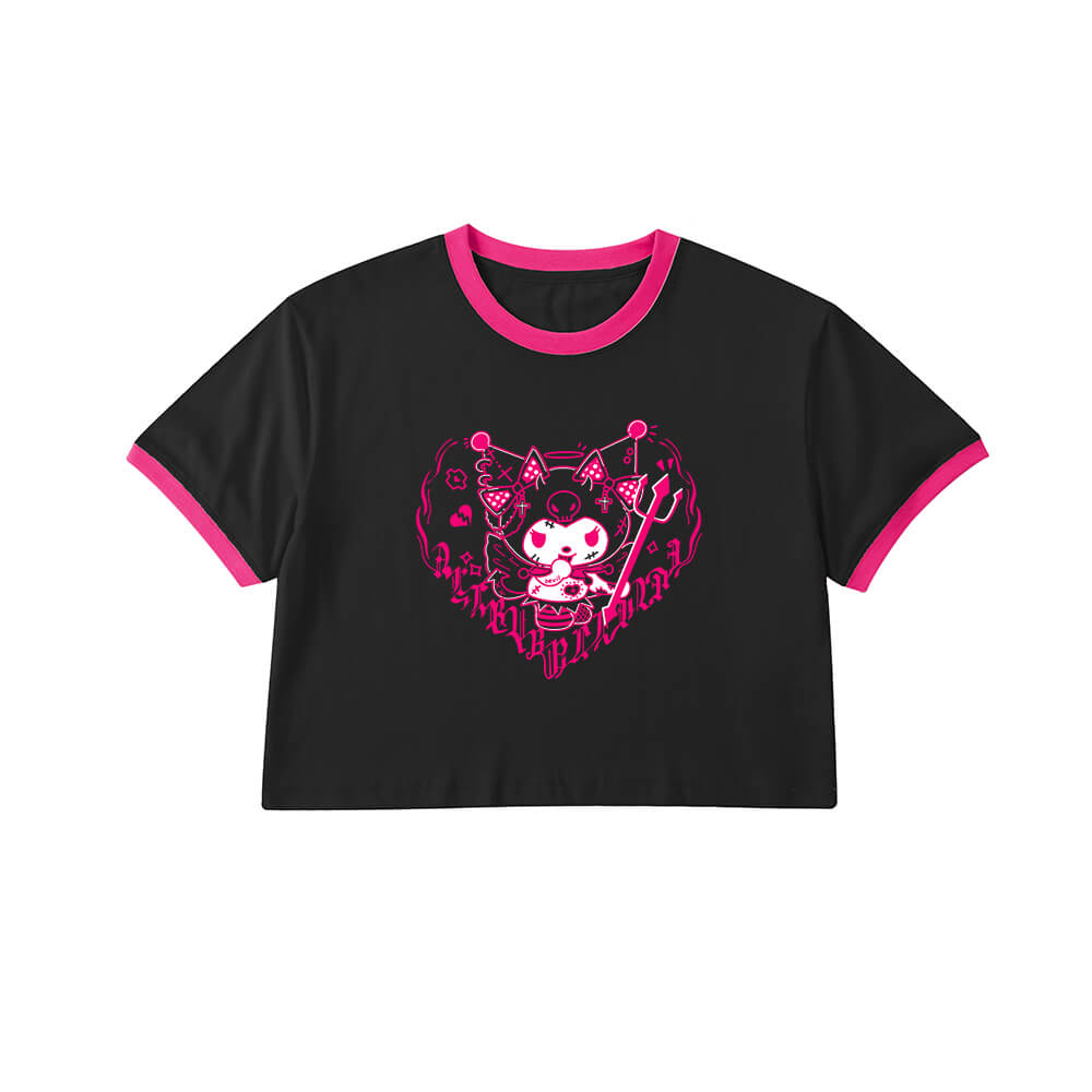 little-devil-kuromi-short-sleeve-t-shirt-black