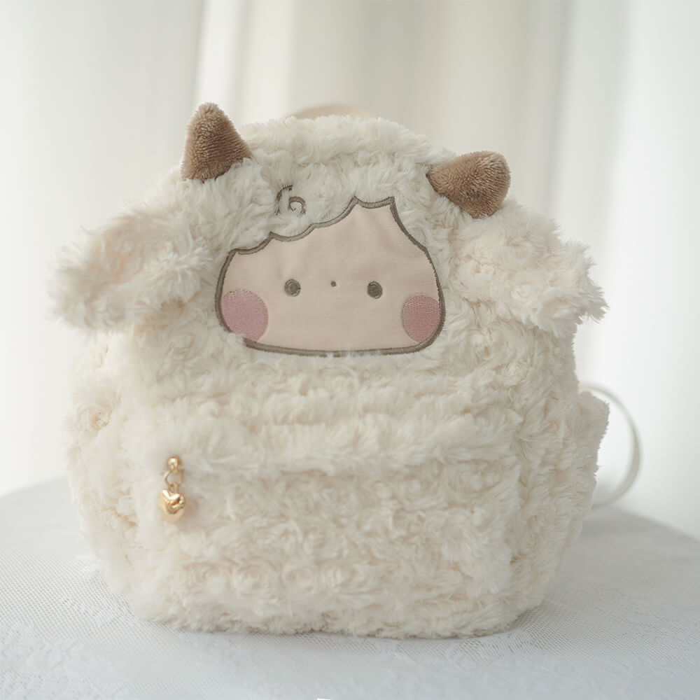 little-lamb-plush-backpack-cute-rose-velvet-fluffy-sheep-bag