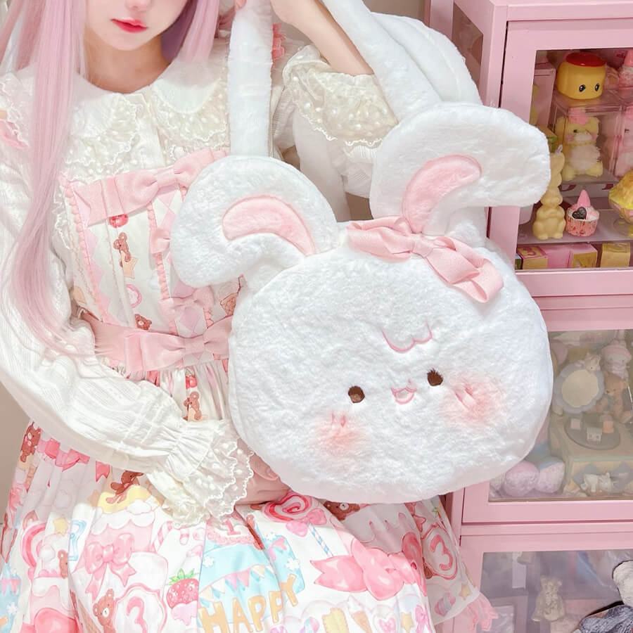 lolita-fluffy-bunny-face-handbag