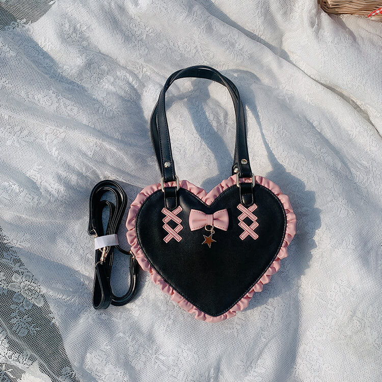 lolita-lace-edge-heart-shaped-handbag-black-pink