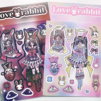 lovely-rabbit-girl-sticker