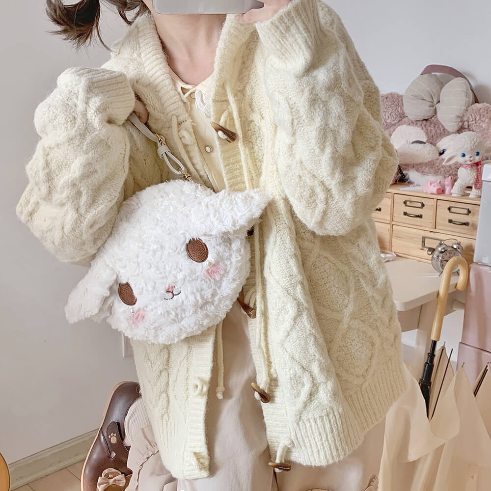 lovely-sheep-plush-bag-match-with-harajuku-cardigan-outfit