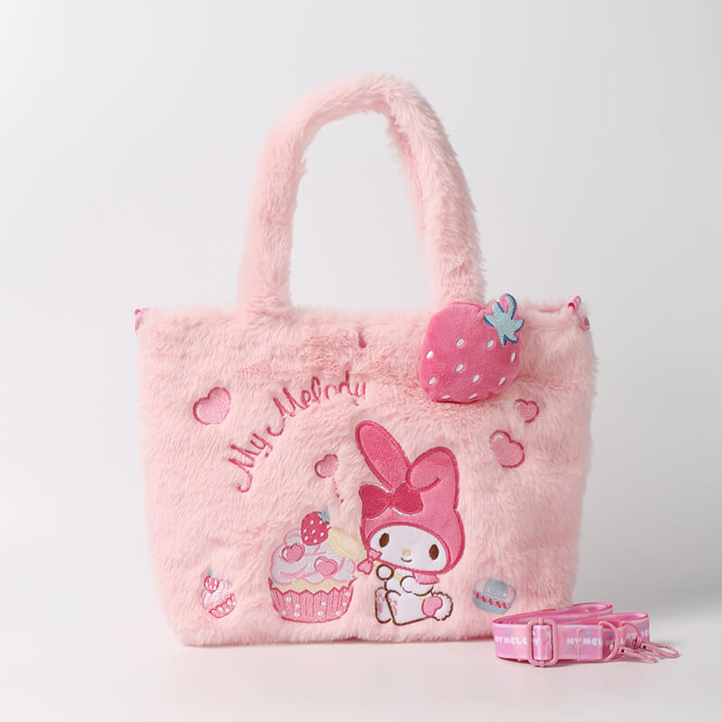 my-melody-fluffy-handbag-pink