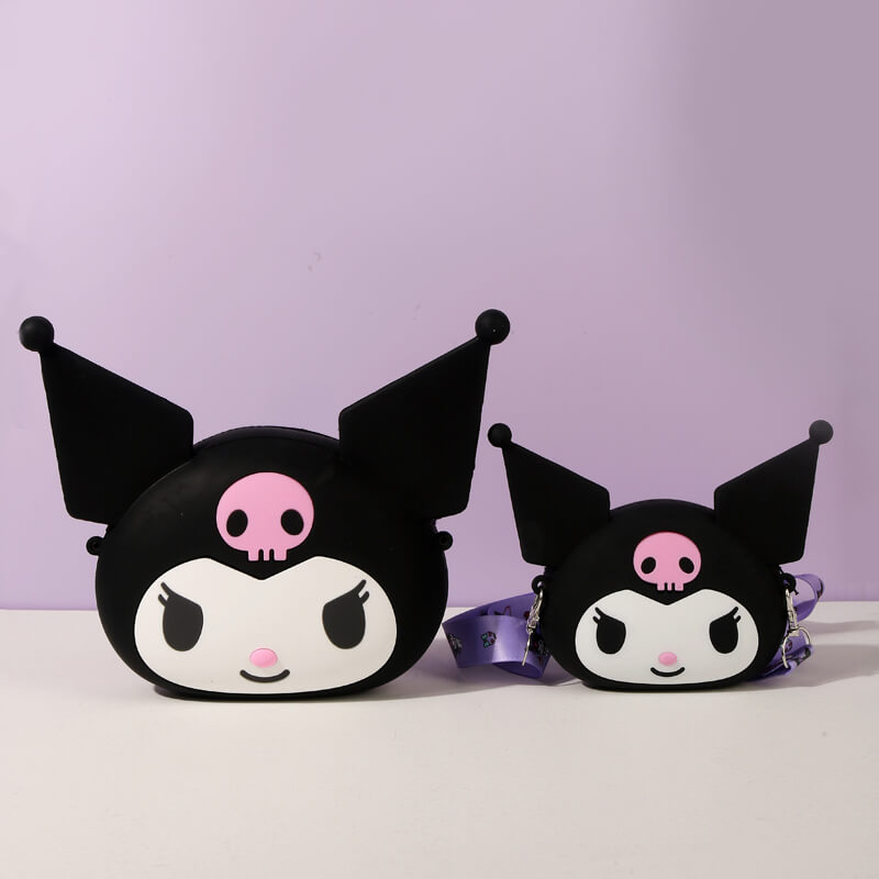 parent-child-size-of-kuromi-black-silicone-squishy-coin-purse-with-strap