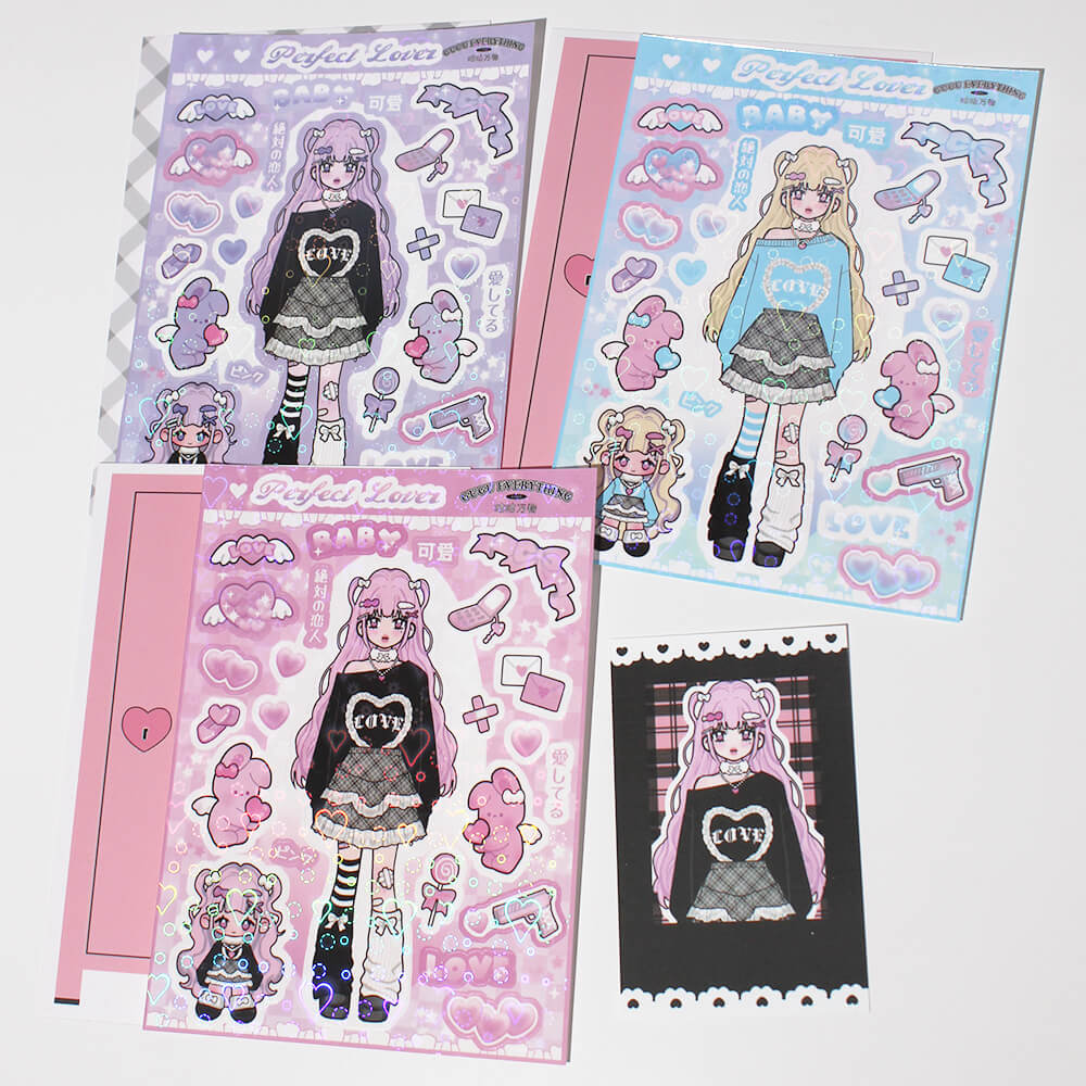 Perfect Lover Y2K Girl Deco Stickers - Kawaiienvy – KawaiiEnvy