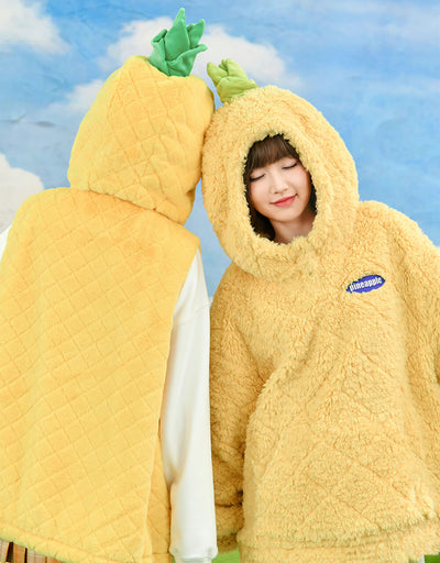 pineapple-hooded-fleece-pullover-best-friend-kawaii-clothes