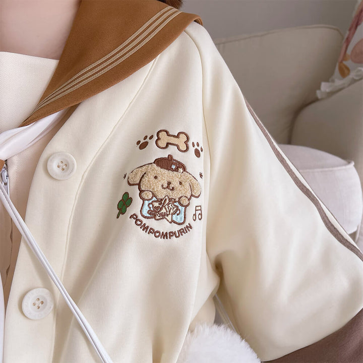 Pompompurin Jersey Varsity Jacket – KawaiiEnvy