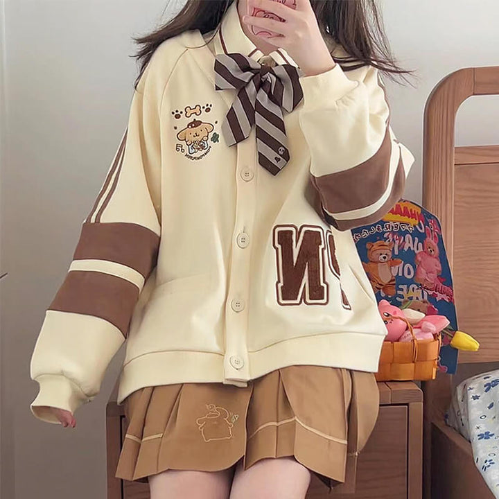 ジャケット・アウター pompompudding Pompompurin Jersey Varsity Jacket – KawaiiEnvy