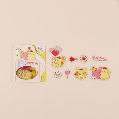 pompompurin-waterproof-sticker-flakes-phone-shaped-pack