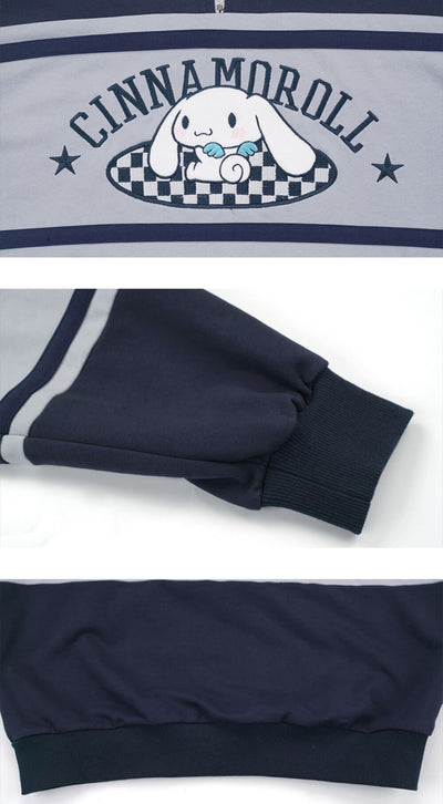 product-details-of-the-navy-cinnamoroll-sweatshirt