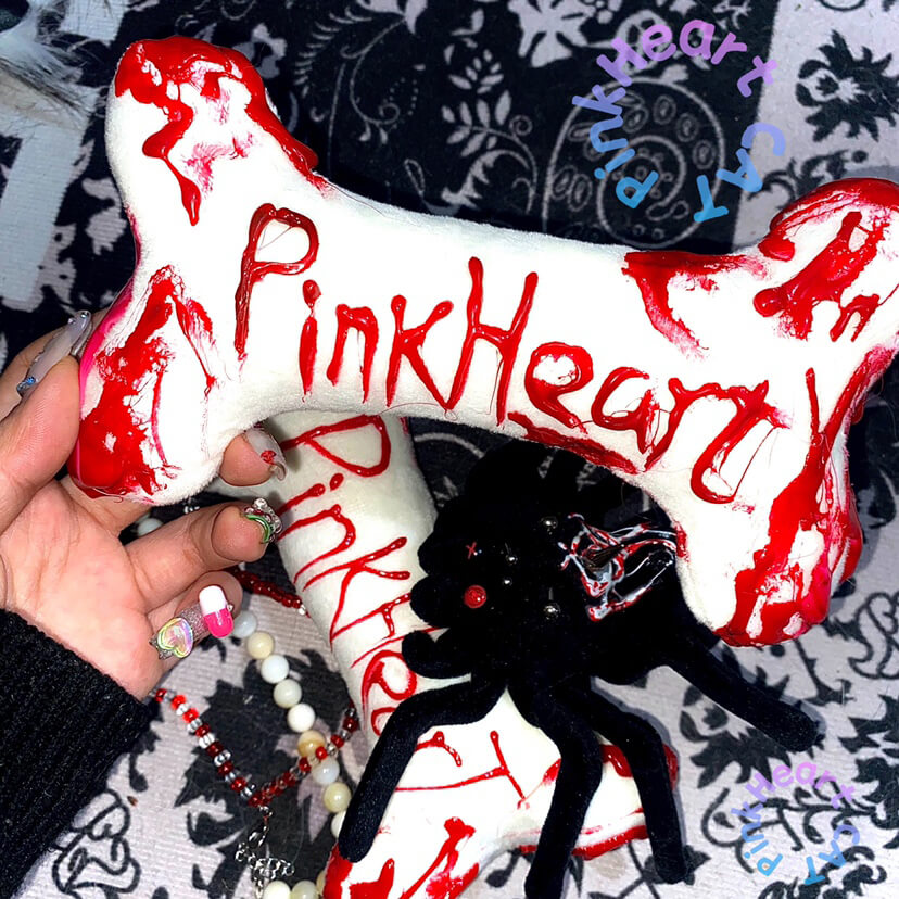 punk-pinkheart-blood-bone-hair-clips