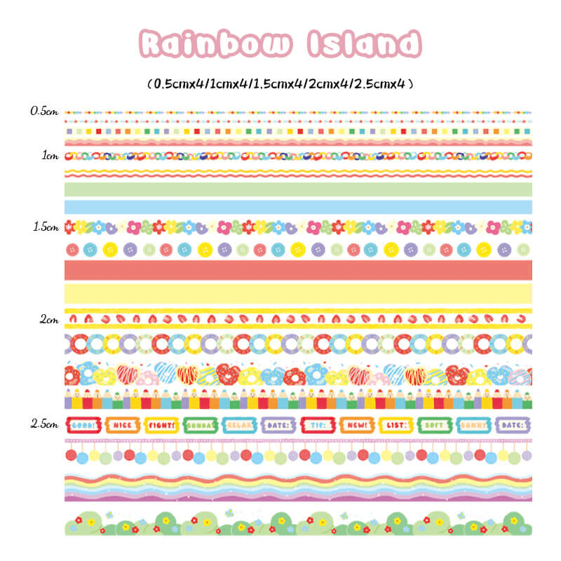 Dream-Holiday-Series-Washi-Tapes-rainbow-island