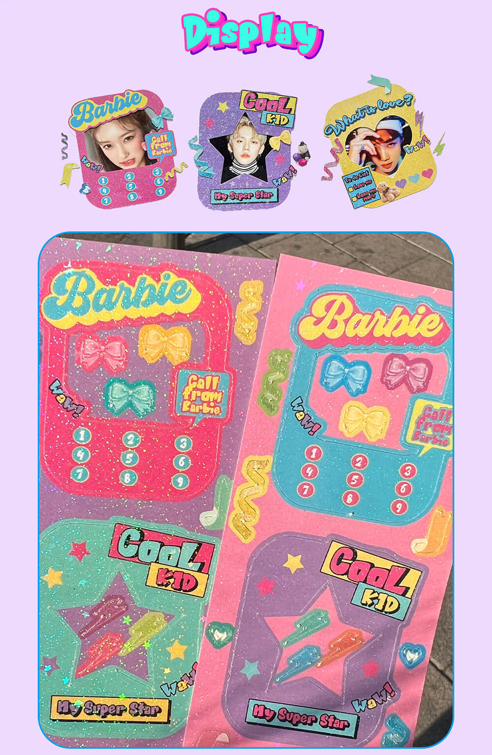 Framed Sticker Collection Retro Frame Sticker - Kawaiienvy – KawaiiEnvy