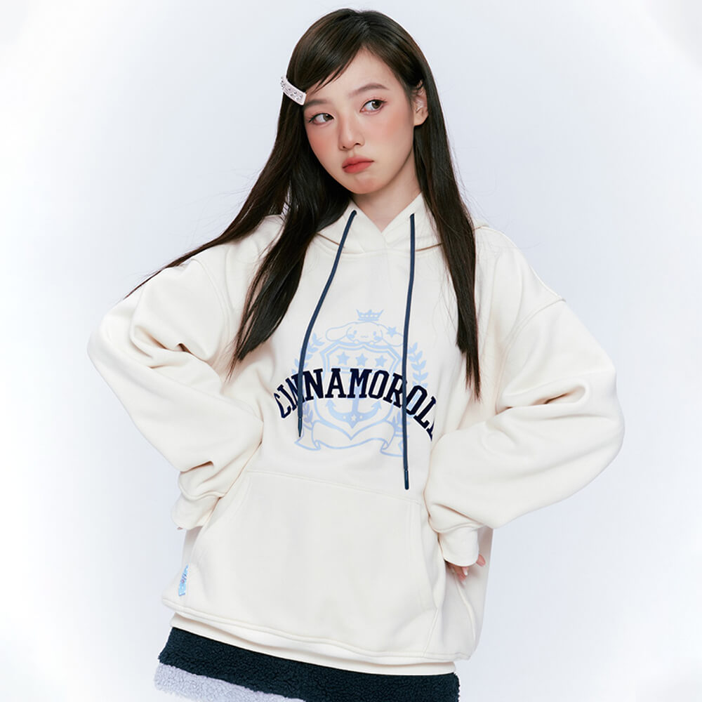 sanrio-authorized-cinnamoroll-letters-graphic-cream-white-preppy-look-hoodie
