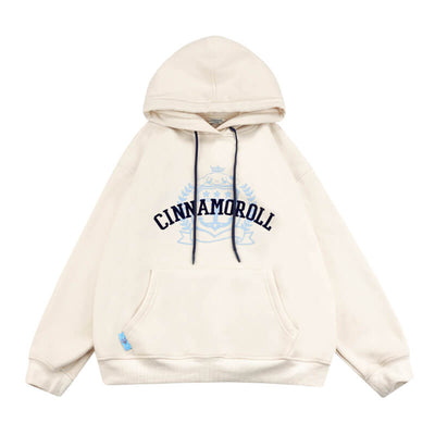 sanrio-authorized-cinnamoroll-preppy-look-letters-graphic-cream-white-drawstring-hoodie