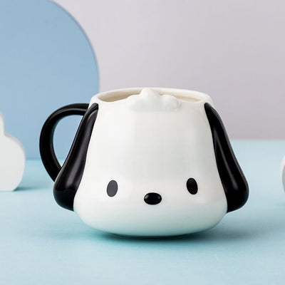 sanrio-authorized-kawaii-pochacco-die-cut-ceramic-mug