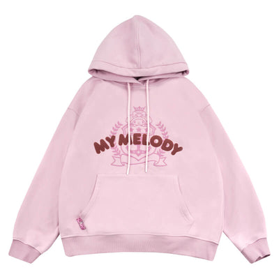 sanrio-authorized-my-melody-preppy-look-letters-graphic-pink-hoodie