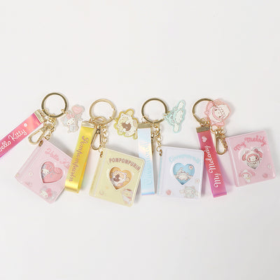 sanrio-characters-mini-photo-album-heart-hollow-charm-keychain