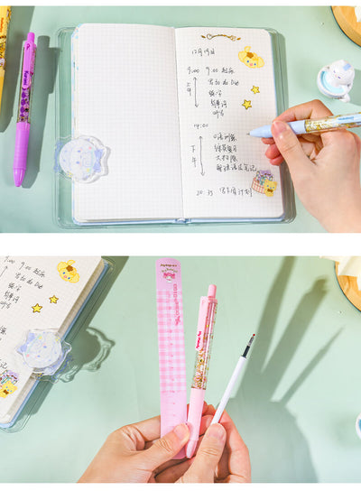 sanrio-characters-rotary-press-gel-pen-with-card-ruler-and-replacement-refill