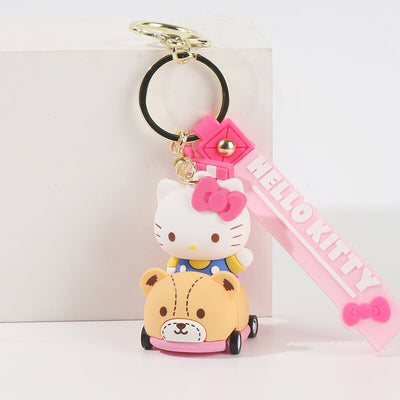 sanrio-hello-kitty-and-tiny-chum-friends-car-series-keychain-with-lanyard