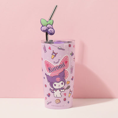 sanrio-kuromi-double-insulated-stainless-steel-tumbler-with-lid-and-grape-straw