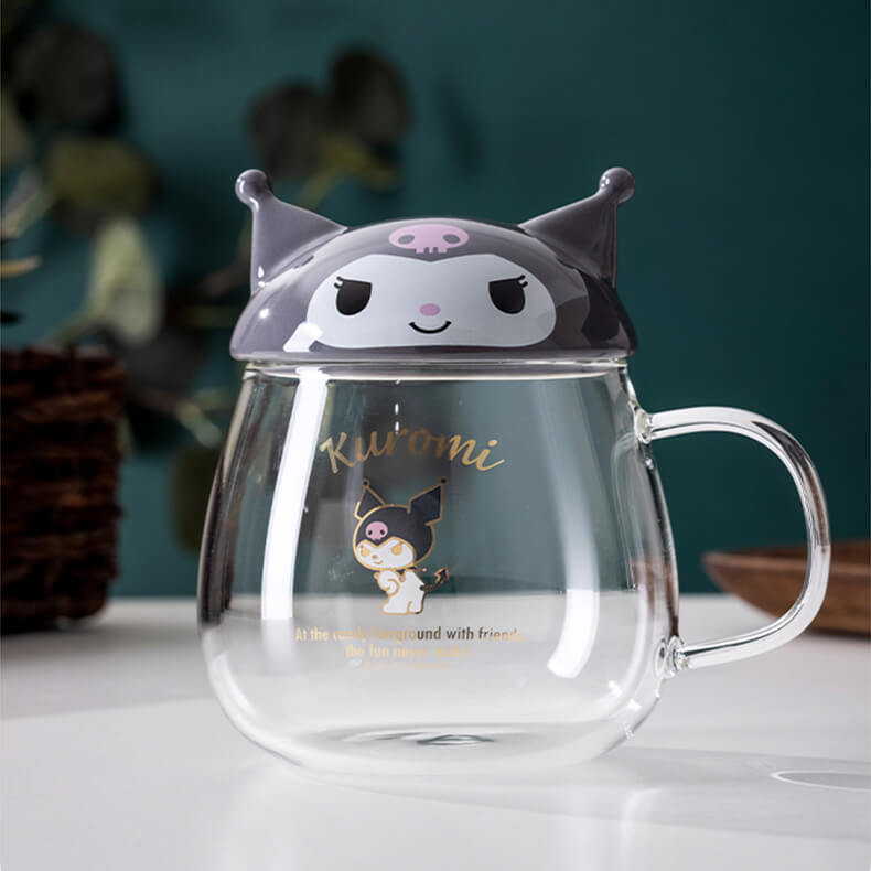 sanrio-kuromi-round-belly-glass-cup-with-lid-400ml