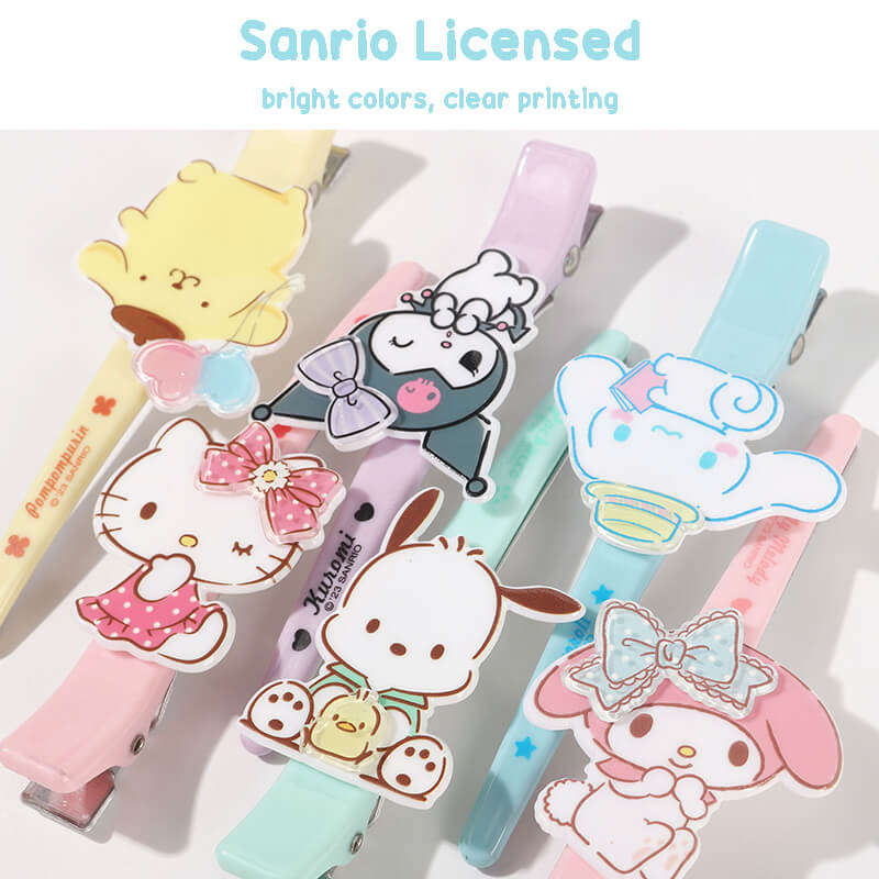 sanrio-licensed-hair-clip-with-bright-colors-and-clear-printing