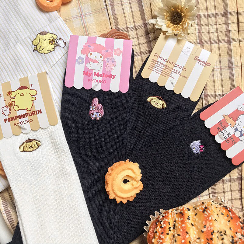 sanrio-licensed-kawaii-embroidery-jk-socks
