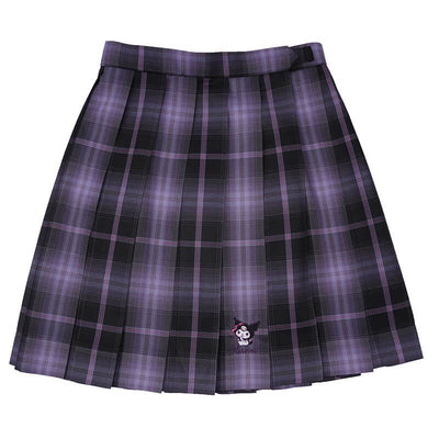 sanrio-licensed-kuromi-jk-tartan-pleated-skirt