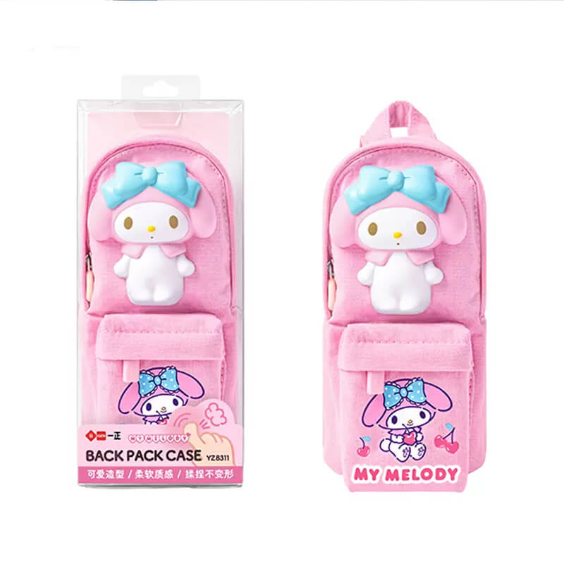 sanrio-licensed-my-melody-backpack-shaped-pink-squishy-pencil-case