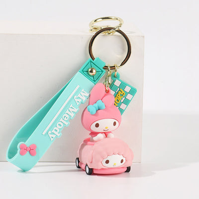 sanrio-my-melody-and-piano-friends-car-series-keychain