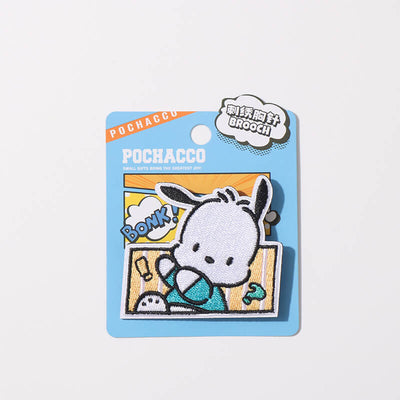 sanrio-pochacco-embroidery-brooch-small-gift-brings-the-greatest-joy