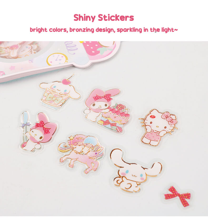 Shanny Sticker Sanrio Shiny Stickers Ice Cream Cup Shaped Pack – KawaiiEnvy