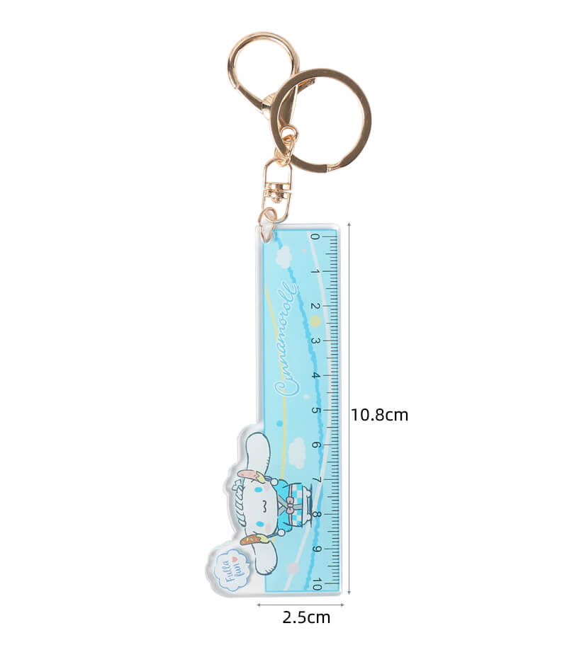 size-of-cinnamoroll-ruler-charm-keychain