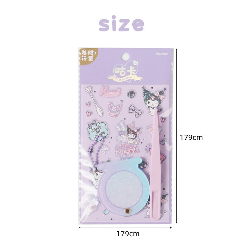 size-of-the-kuromi-glittery-sticker-deco-set