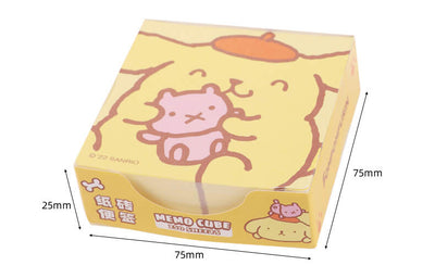 size-of-the-pompompurin-memo-pad-cube-250-sheets
