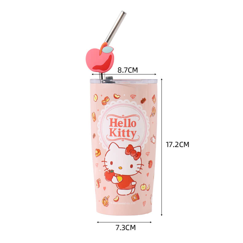 size-of-the-sanrio-hello-kitty-double-insulated-stainless-steel-tumbler-with-lid-and-apple-straw