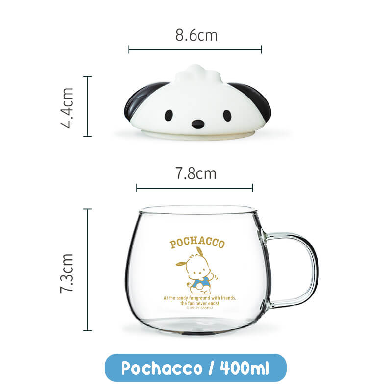 size-of-the-sanrio-kuromi-pochacco-belly-glass-cup-with-lid-400ml