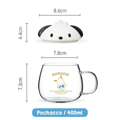 size-of-the-sanrio-kuromi-pochacco-belly-glass-cup-with-lid-400ml