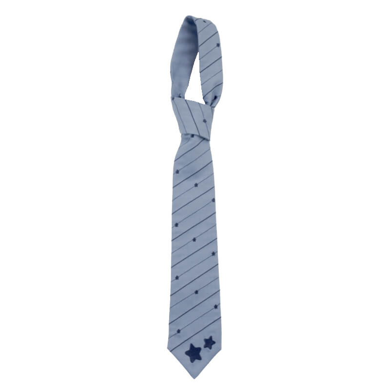 stars-blue-stripe-pattern-necktie