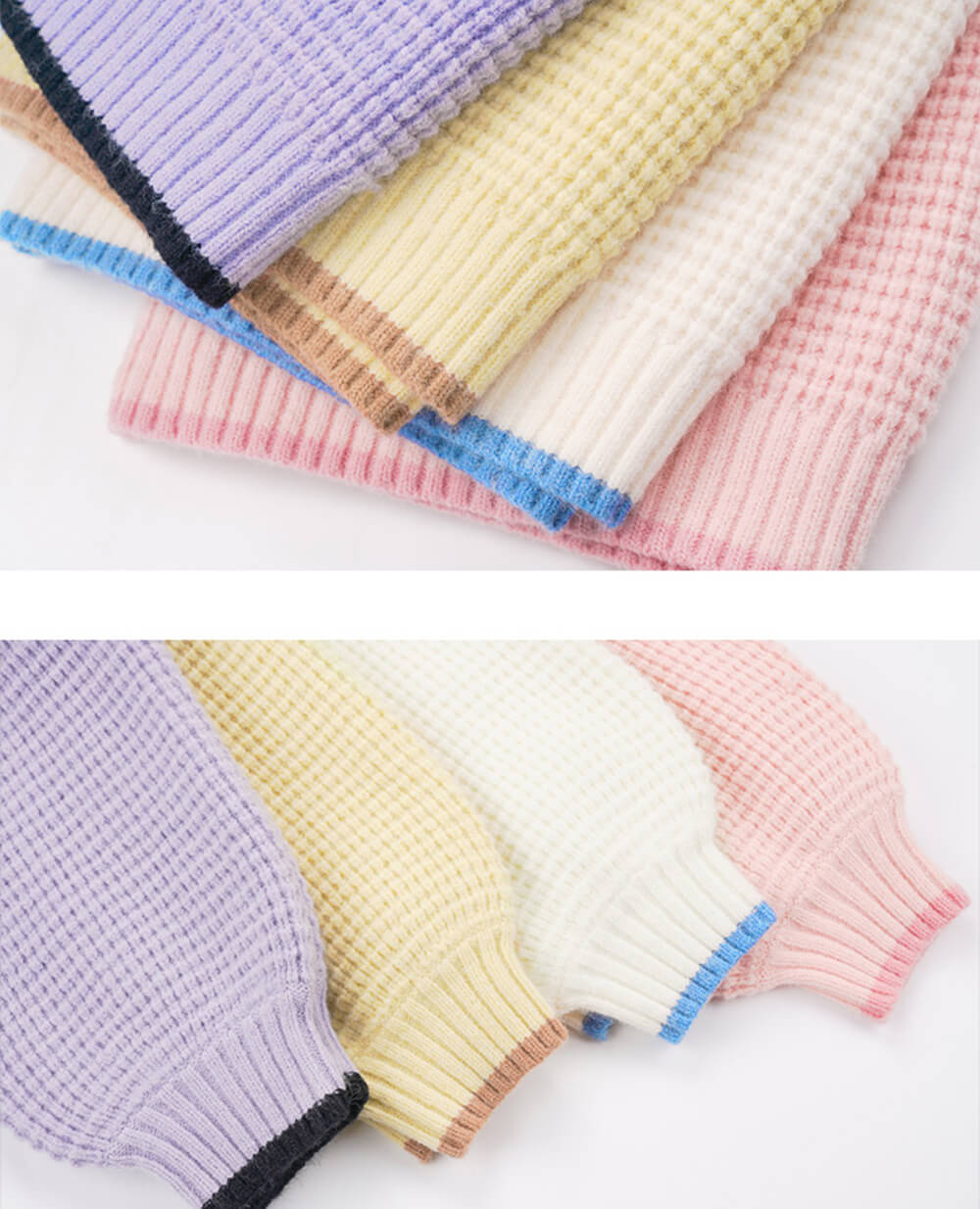striped-trim-hem-and-cuff-details-display-of-the-sanrio-character-cricket-sweaters