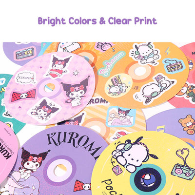 the-cute-record-shaped-sticker-features-bright-colors-and-clear-print