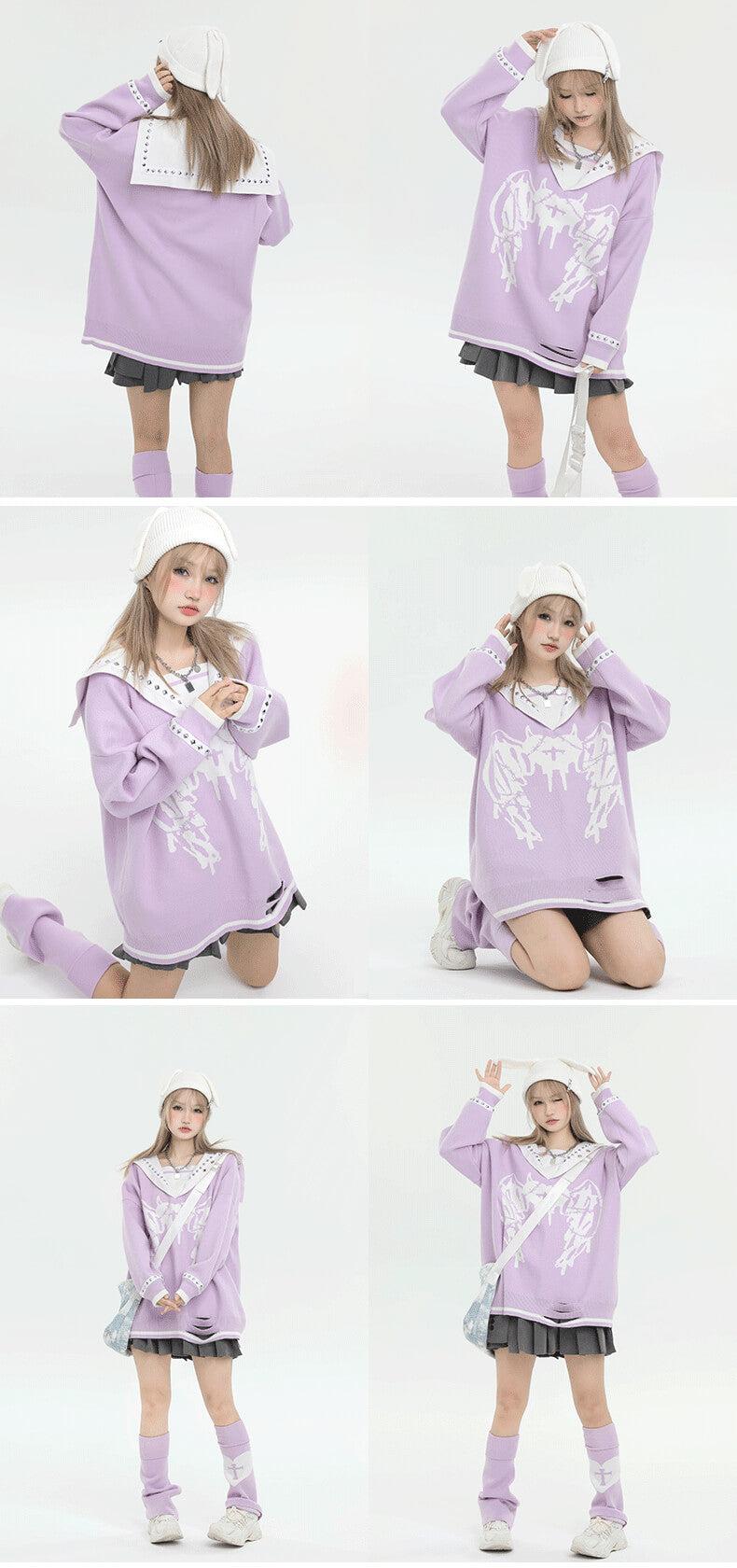 y2k-graphic-sick-heart-wings-oversized-studded-sailor-collar-sweater-purple