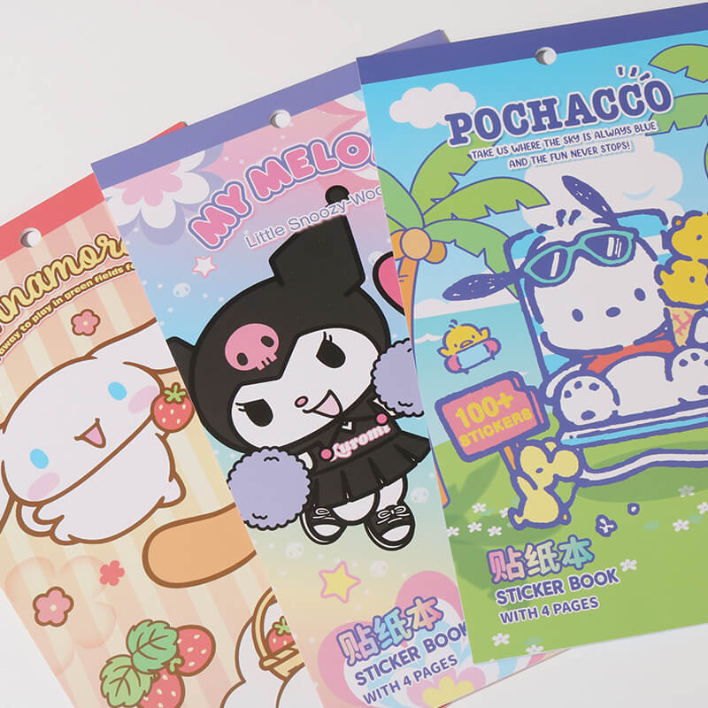 Sanrio Friend Sticker Book with 4 Sheets